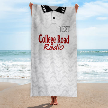 Bromley 1998 Home Shirt - Personalised Lightweight, Microfibre Retro Beach Towel - 150cm x 75cm