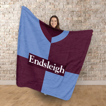 Burnley - 1998 Home Shirt - Retro Fleece Blanket