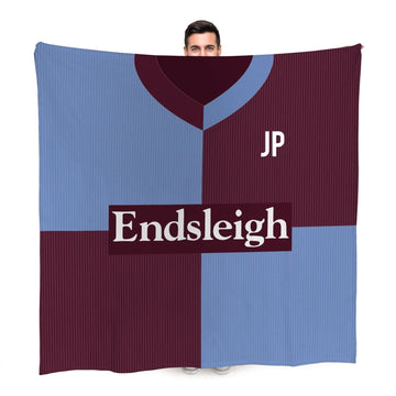 Burnley - 1998 Home Shirt - Retro Fleece Blanket