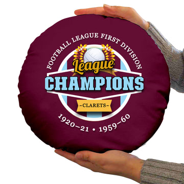 Burnley Champions - Football Legends - Circle Cushion 14
