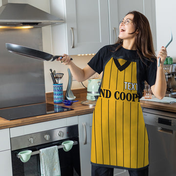 Burton - 1986 Home Shirt - Personalised Retro Football Adults Apron