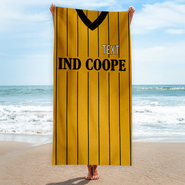 Burton 1986 Home Shirt - Personalised Lightweight, Microfibre Retro Beach Towel - 150cm x 75cm