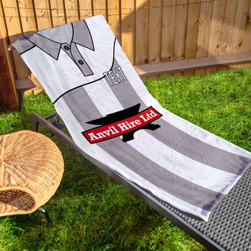 Burton 2015 Away Shirt - Personalised Lightweight, Microfibre Retro Beach Towel - 150cm x 75cm