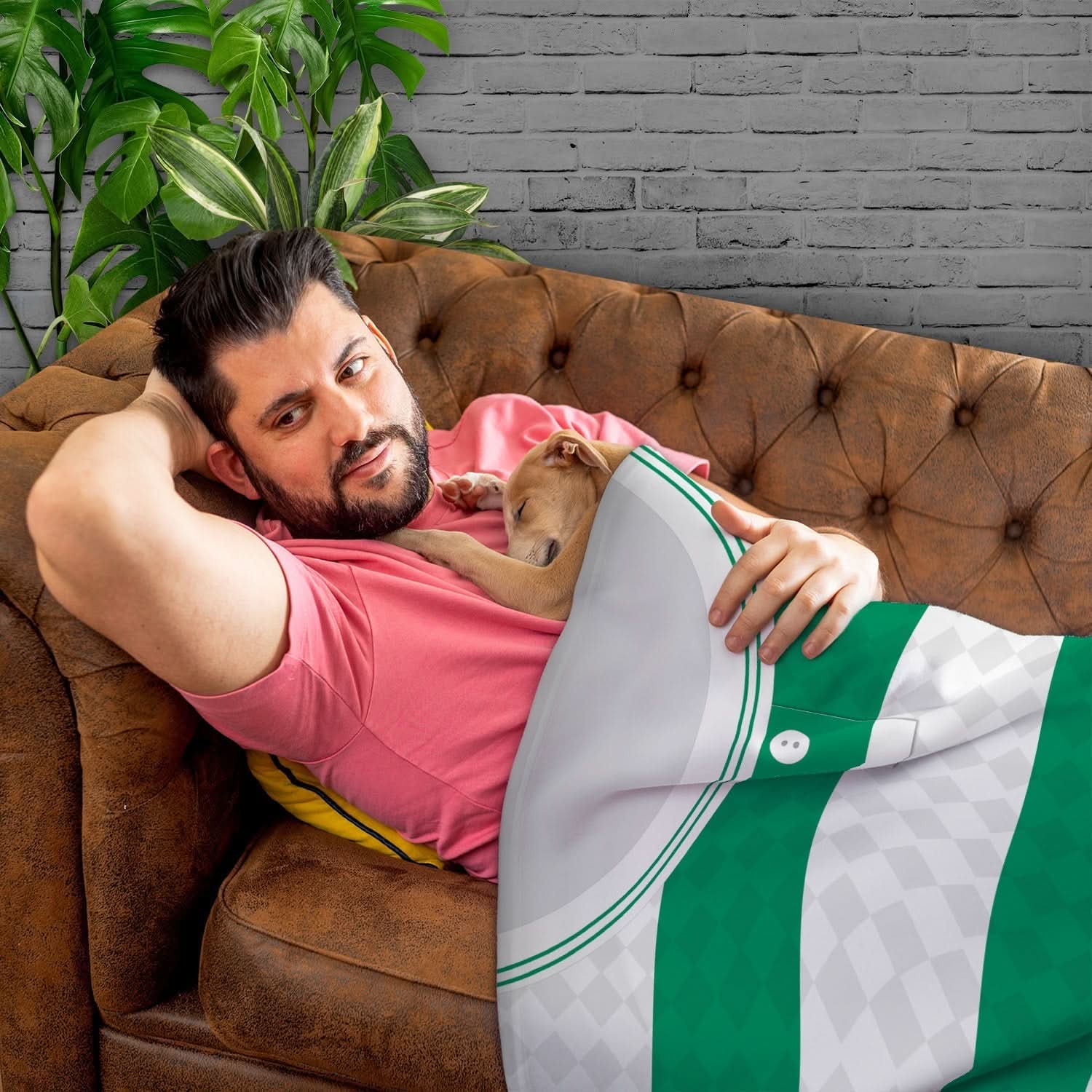 Celtic - 1988 Home Shirt - Personalised Retro Fleece Blanket