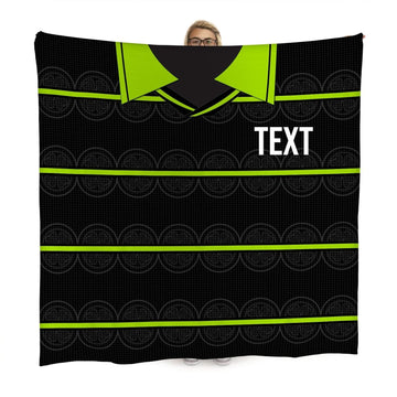 Celtic Retro - 1999 Away Shirt - Personalised Retro Fleece Blanket