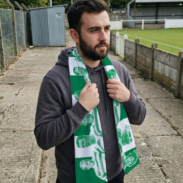 Celtic Legends - Knitted Eyelet Football Scarf