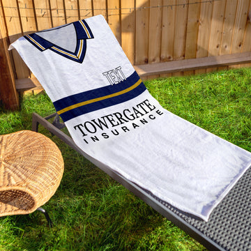 Cheltenham 1999 Away Shirt - Personalised Lightweight, Microfibre Retro Beach Towel - 150cm x 75cm
