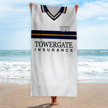 Cheltenham 1999 Away Shirt - Personalised Lightweight, Microfibre Retro Beach Towel - 150cm x 75cm