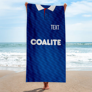 Chesterfield 1990 Home Shirt - Personalised Lightweight, Microfibre Retro Beach Towel - 150cm x 75cm