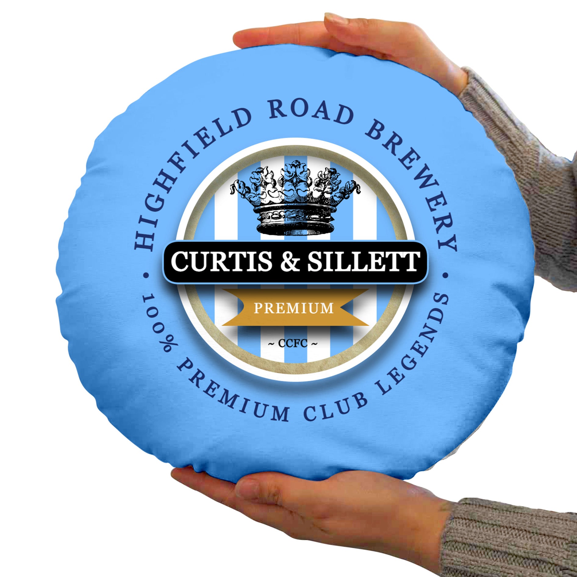 Coventry Curtis Sillett - Football Legends - Circle Cushion 14"