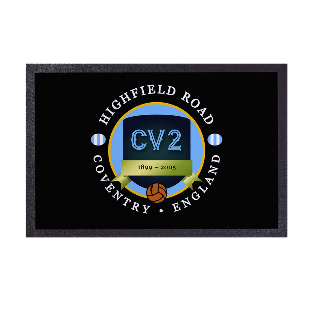 Coventry Highfield  - Football Legends - Door Mat -60cm X 40cm
