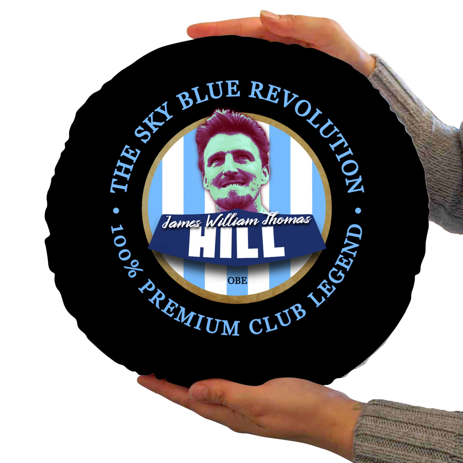 Coventry Hill - Football Legends - Circle Cushion 14"