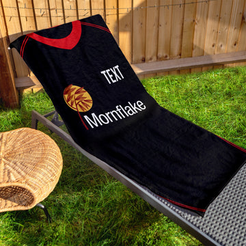 Crewe 2012 Away Shirt - Personalised Lightweight, Microfibre Retro Beach Towel - 150cm x 75cm