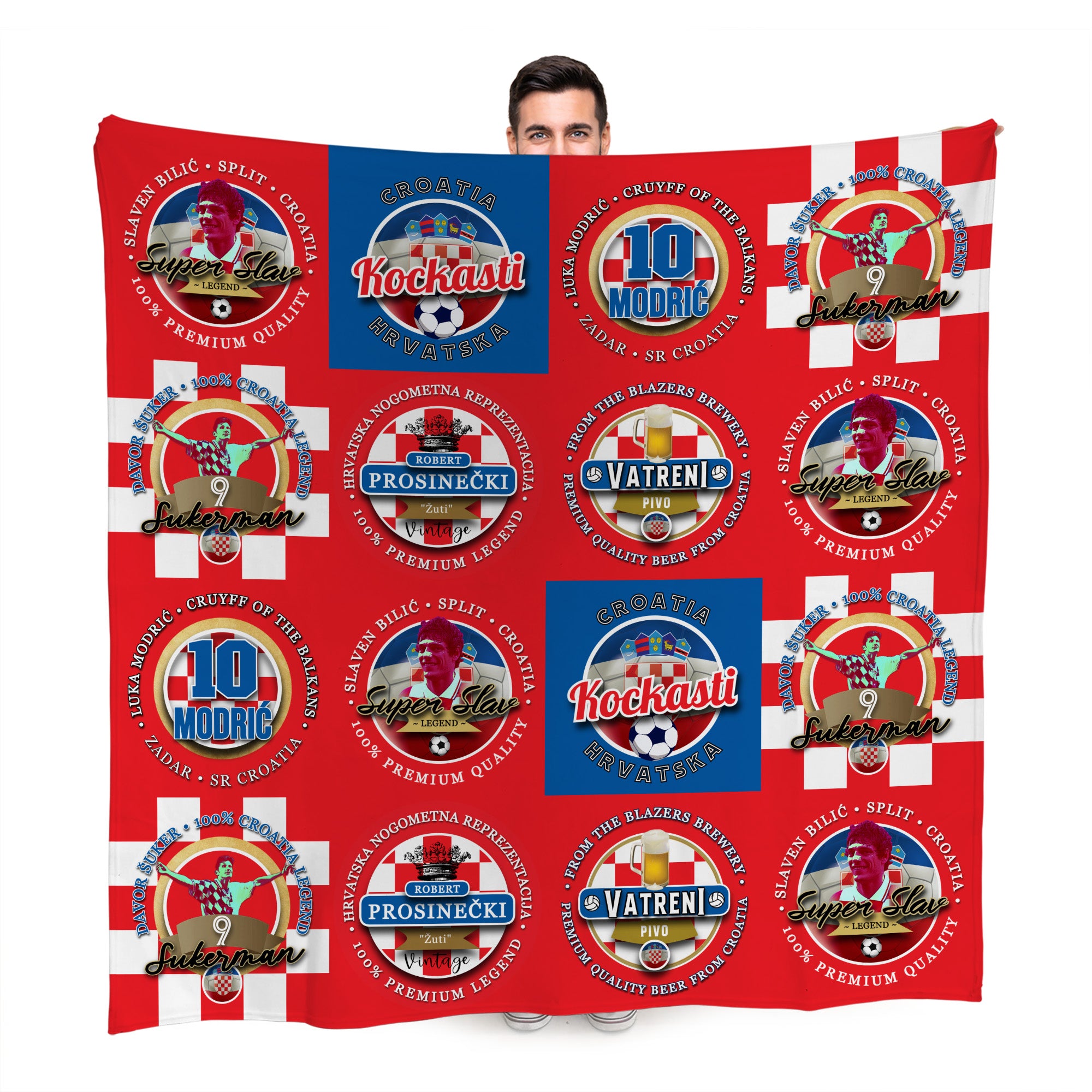 Croatia - Legend Collection - Fleece Blanket 150cm X 150cm