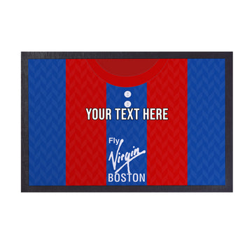 Crystal-Palace 1991 Home Shirt - Personalised Retro Door Mat - 60cm x 40cm