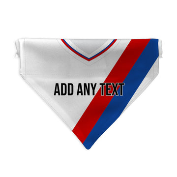 Crystal-Palace 1991 Away Retro Shirt - Personalised Pet Bandana - 4 Sizes