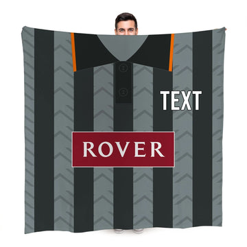 Dundee U Retro United - 1995 Away - Personalised Retro Fleece Blanket 150cm X 150cm