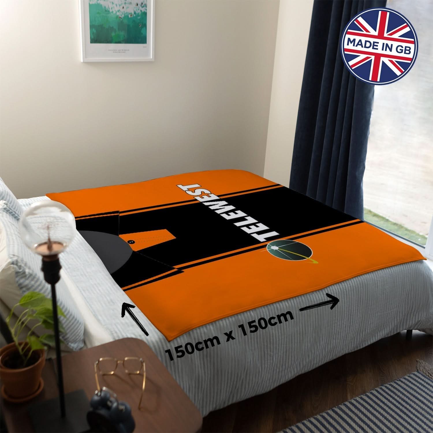 Dundee United - 2000 Home - Personalised Retro Fleece Blanket 150cm X 150cm