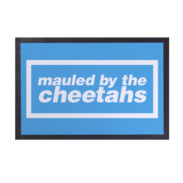 Mauled by the Cheetahs - Manchester Blue - City - Door Mat - 60cm x 40cm