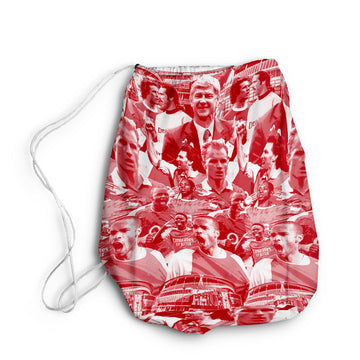 Arsenal Player Montage - Drawstring Duffle bag