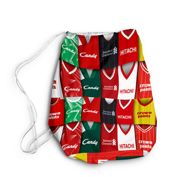 Liverpool Kit Montage - Drawstring Duffle bag