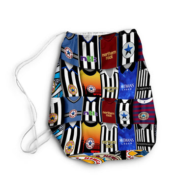 Newcastle Kit Montage - Drawstring Duffle bag