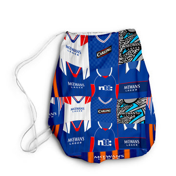 Rangers Kit Montage - Drawstring Duffle bag