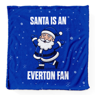 Santa is an Everton Fan - Luxury Fleece Blanket - 2 Sizes
