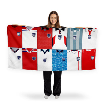 England - Kit Montage - Beach Towel - 150cm x 75cm