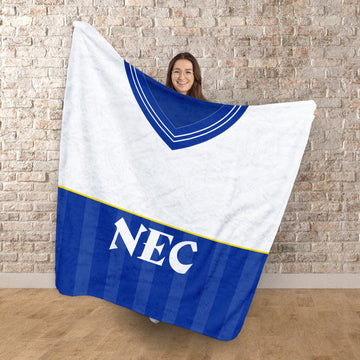Everton - 1986 Home Shirt - Retro Fleece Blanket