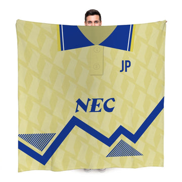 Everton - 1990 Away Shirt - Retro Fleece Blanket