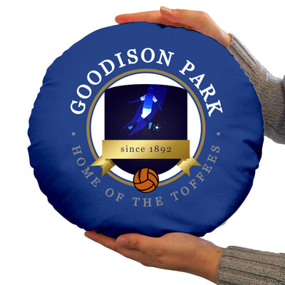 Merseyside Blues Goodison - Football Legends - Circle Cushion 14"