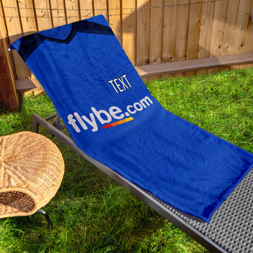 Exeter 2005 Away Shirt - Personalised Lightweight, Microfibre Retro Beach Towel - 150cm x 75cm