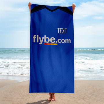 Exeter 2005 Away Shirt - Personalised Lightweight, Microfibre Retro Beach Towel - 150cm x 75cm