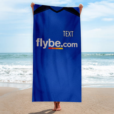 Exeter 2005 Away Shirt - Personalised Lightweight, Microfibre Retro Beach Towel - 150cm x 75cm