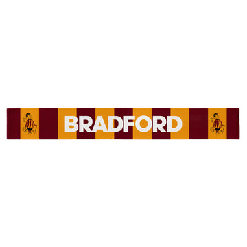 Bradford - City Gent - Knitted Eyelet Football Scarf