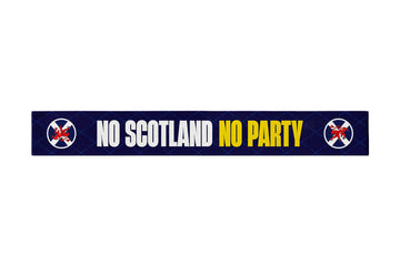 No Scotland No Party - World Cup 2026 - Knitted Eyelet Football Scarf