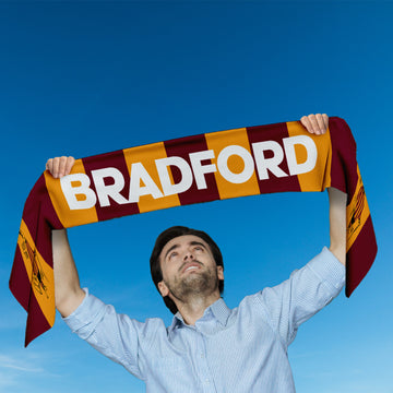 Bradford - City Gent - Knitted Eyelet Football Scarf