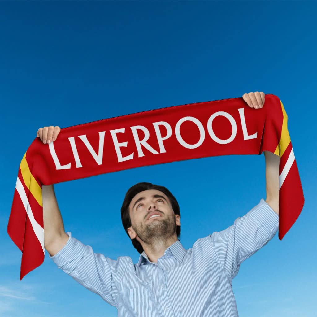 Liverpool - Knitted eyelet football scarf