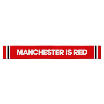 Manchester Red - Knitted eyelet football scarf