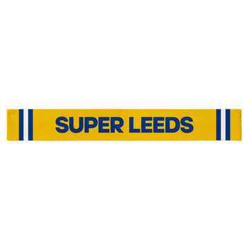 Super Leeds - Knitted eyelet football scarf