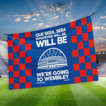 Crystal Palace - Que Sera, Sera - Banner - Chequered - Two Sizes