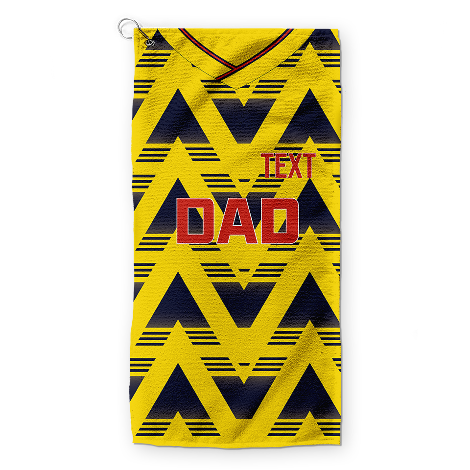 DAD - The Gooners - 1992 Away - Retro Lightweight, Microfibre Golf Towel