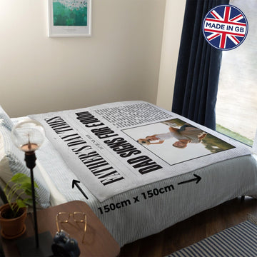 Father's Day - Football Newspaper Headline - Fleece