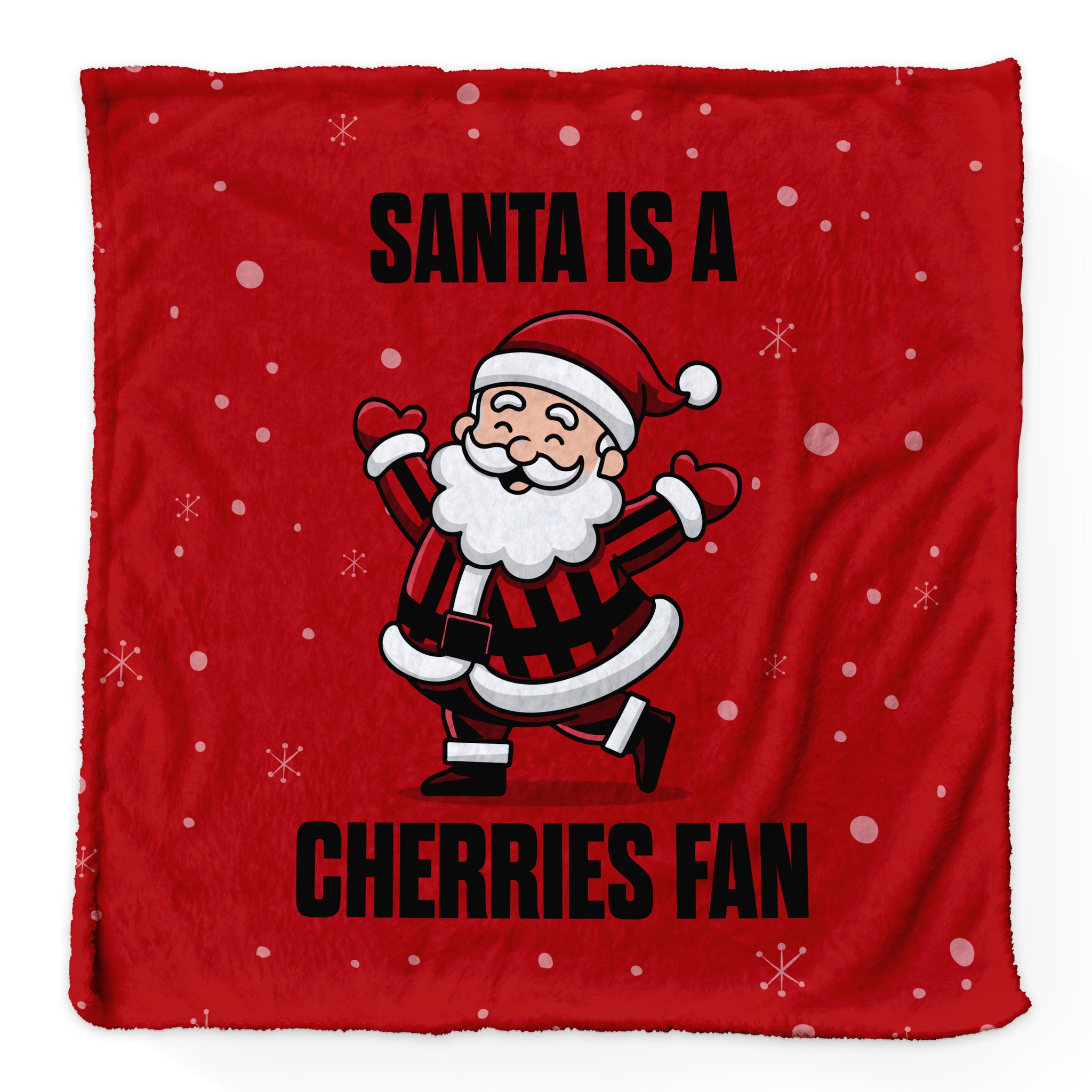 Santa is a Bournemouth Fan - Luxury Fleece Blanket 150cm X 150cm