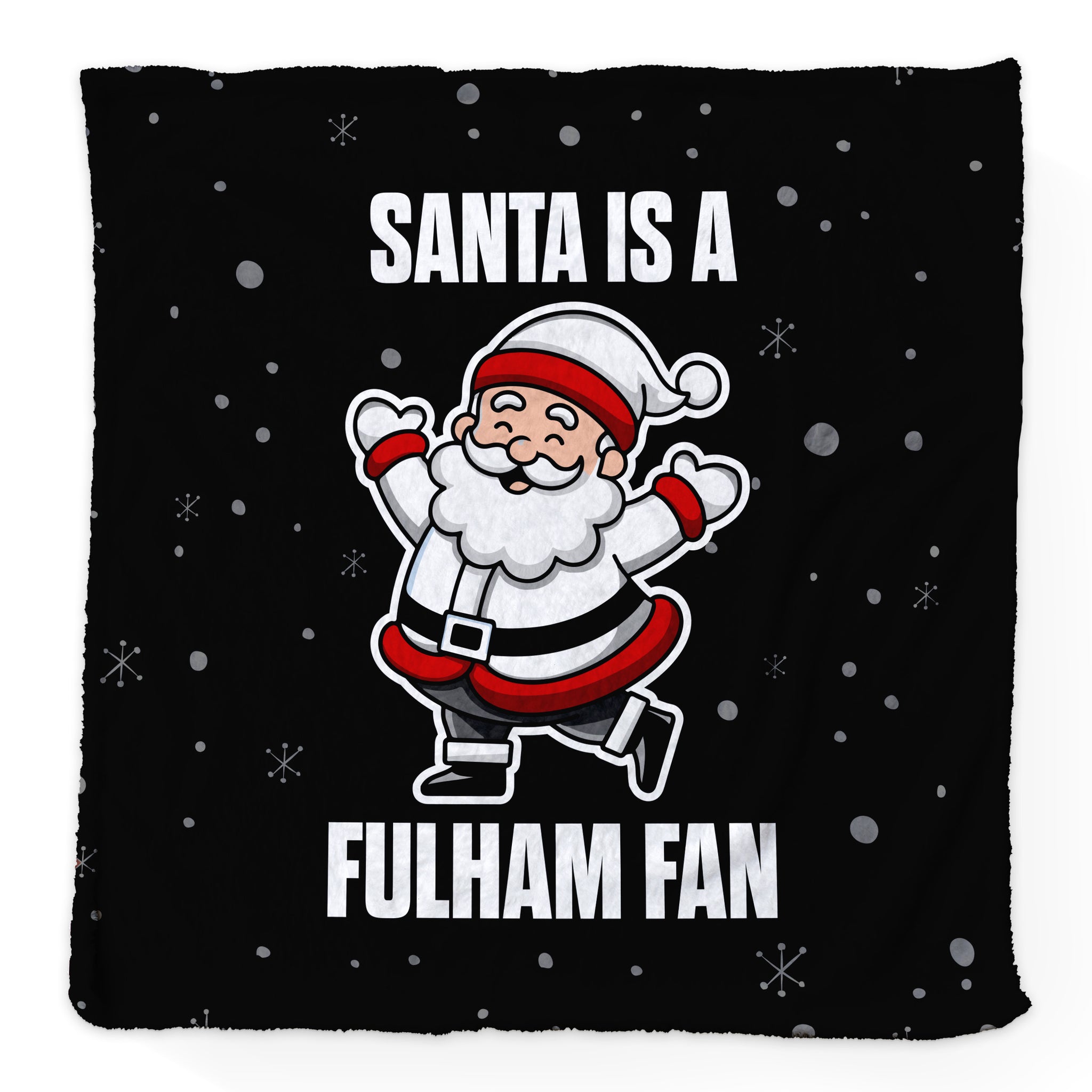 Santa is a Fulham Fan - Luxury Fleece Blanket 150cm X 150cm