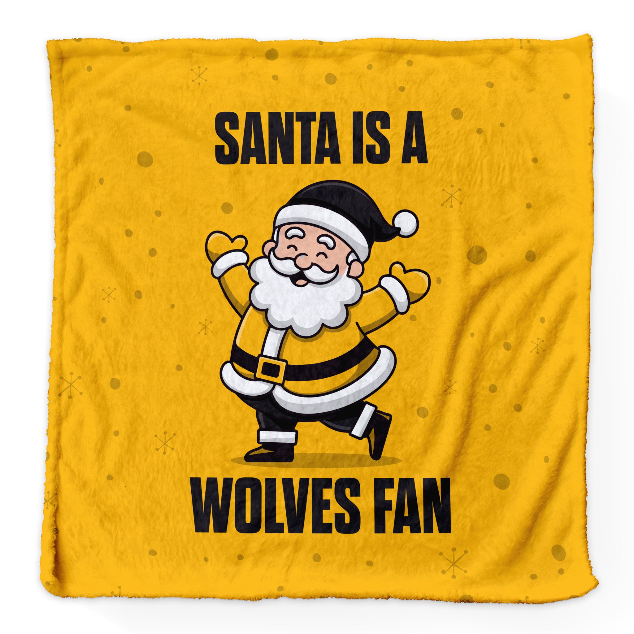 Santa is a Wolverhampton Fan - Luxury Fleece Blanket 150cm X 150cm