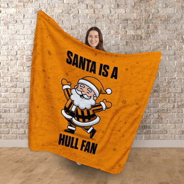 Santa is a Hull Fan - Luxury Fleece Blanket 150cm X 150cm