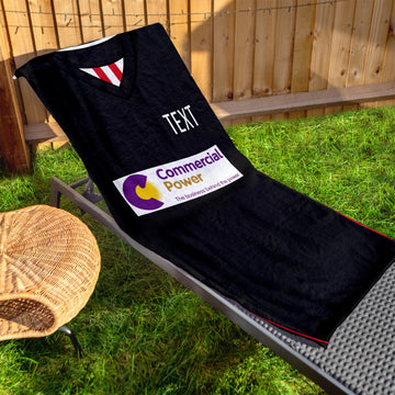 Fleetwood 2013 Away Shirt - Personalised Lightweight, Microfibre Retro Beach Towel - 150cm x 75cm