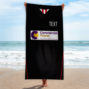 Fleetwood 2013 Away Shirt - Personalised Lightweight, Microfibre Retro Beach Towel - 150cm x 75cm
